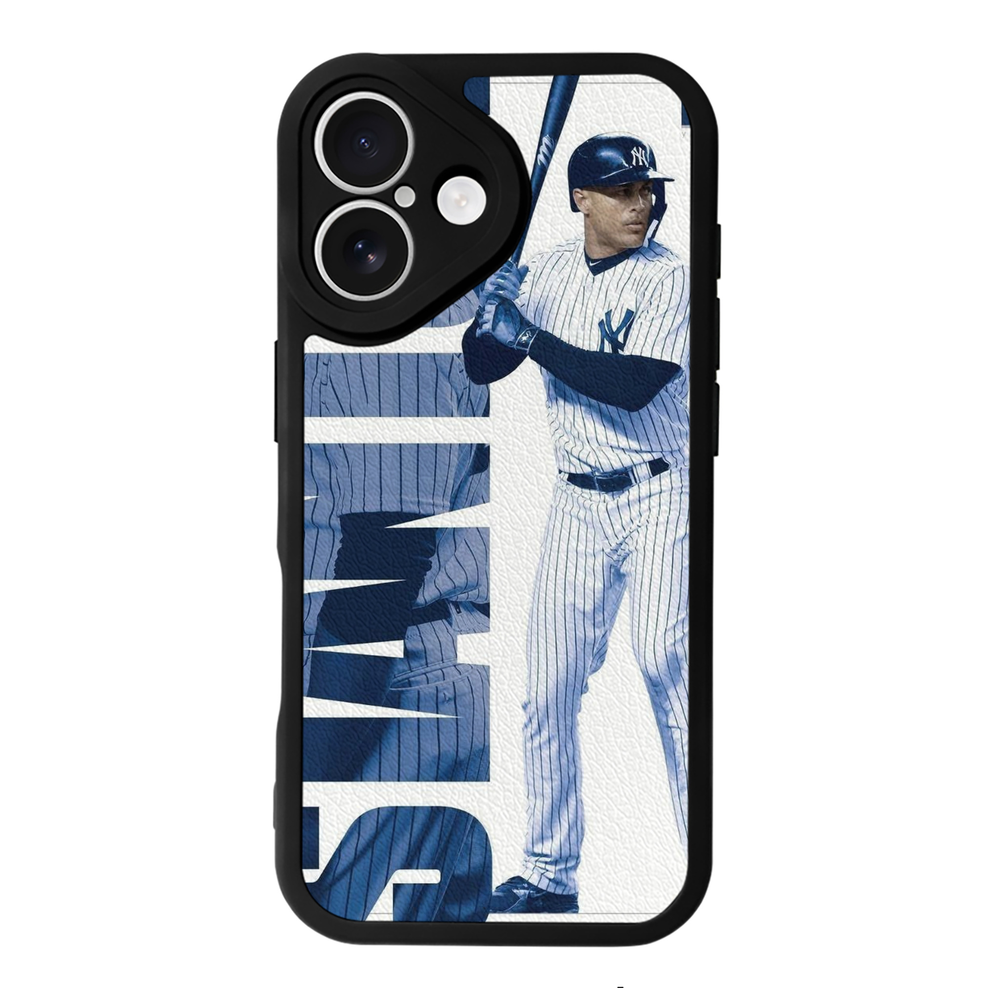 Giancarlo Stanton 34 IPhone 16 Silicone Leather Case – UV Print, Lambskin Texture – Perfect Fit, Wireless Charging Compatible, Scratch Resistant, Precise Cutouts – Stylish Protection For IPhone 16